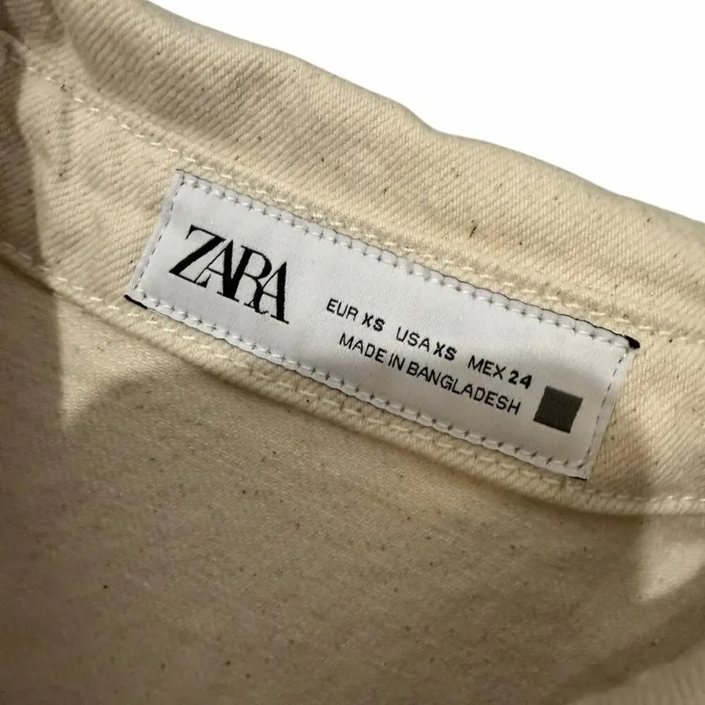 Zara cream linen playsuit romper